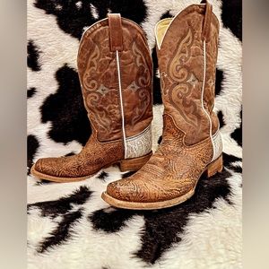 RARE Corral Multi Tone Leather Cowboy Boots FIRST PRIZE!